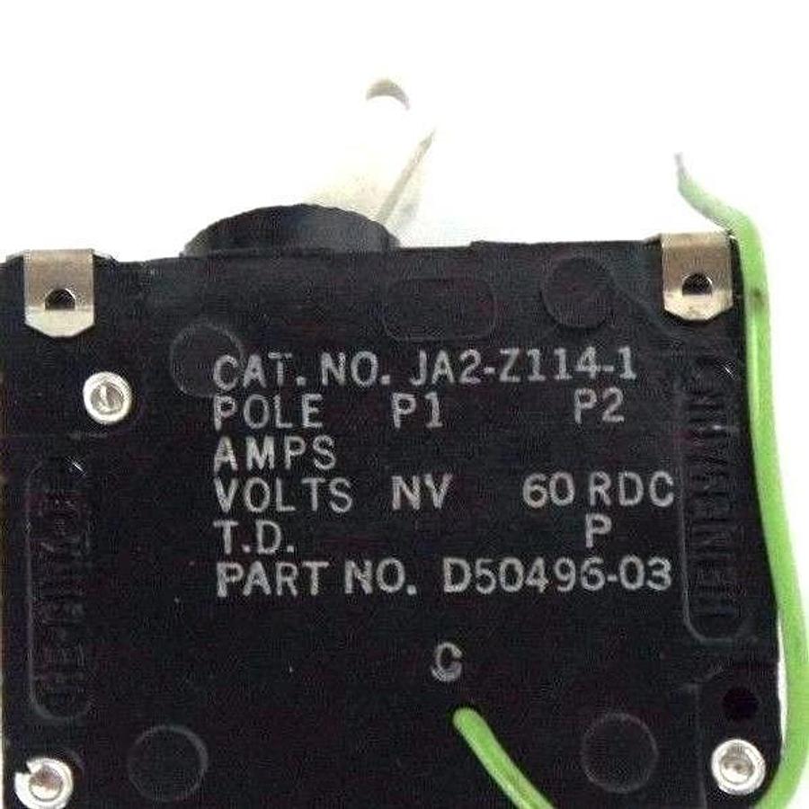 LOT OF 2 NEW HEINEMANN D50496-03 CIRCUIT BREAKERS CAT NO. JA2-Z114-1