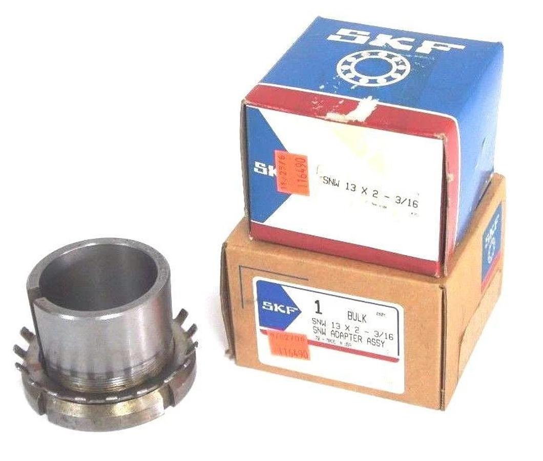 Used LOT OF 2 NIB SKF SNW 13 X 2-3/16 BEARING ADAPTER SLEEVES SNW13X2316