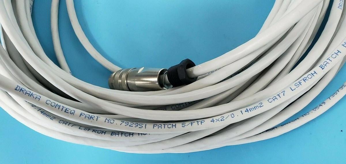 Used NEW DRAKA COMTEQ 792951 PATCH S/FTP 4x2/0.14mm2 CAT7 CABLE 735735