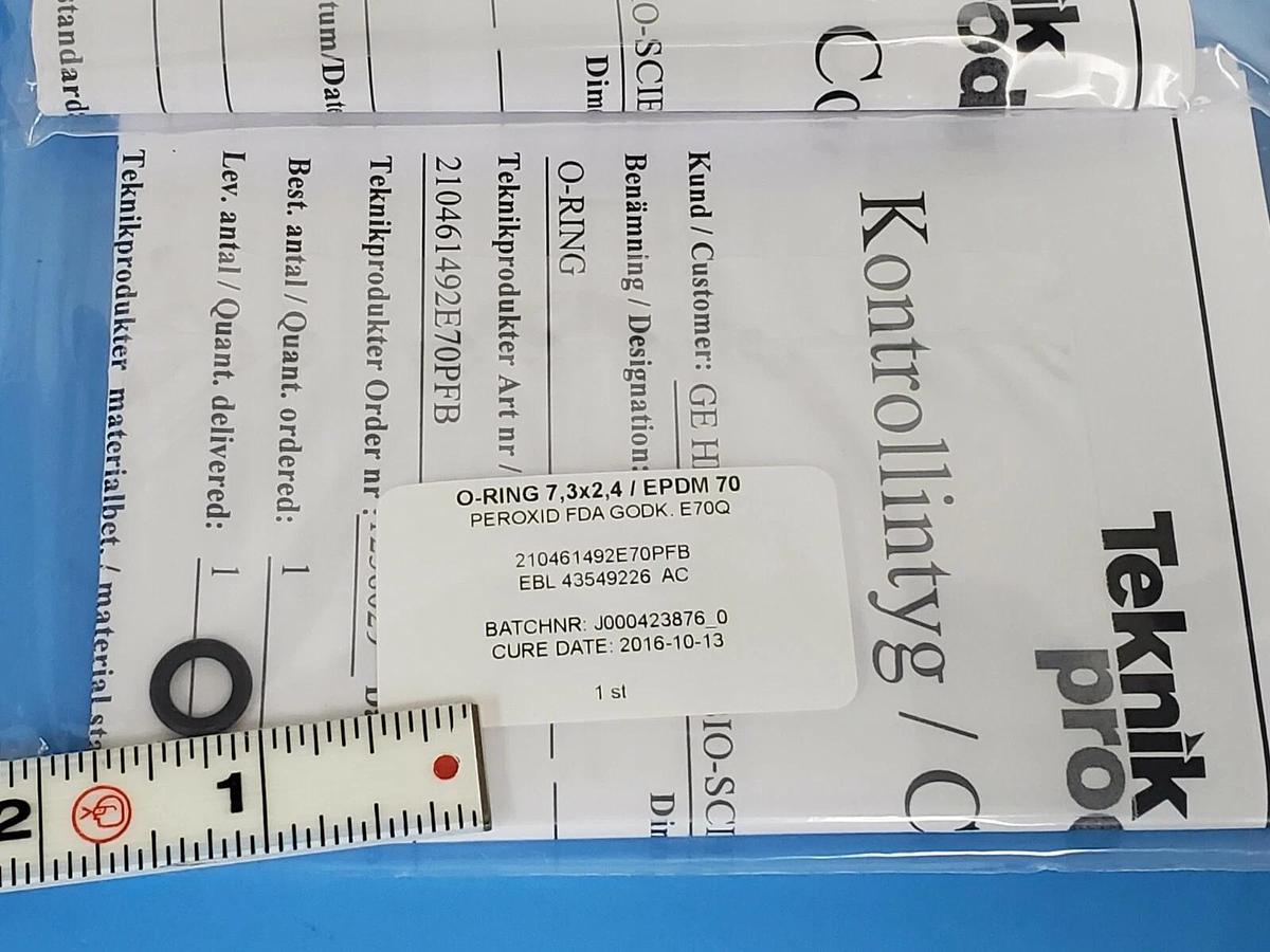 Used NEW GE HEALTHCARE EBL-44058406-AB O-RING KIT FOR UV-CELL ID 6mm 44-0584-06