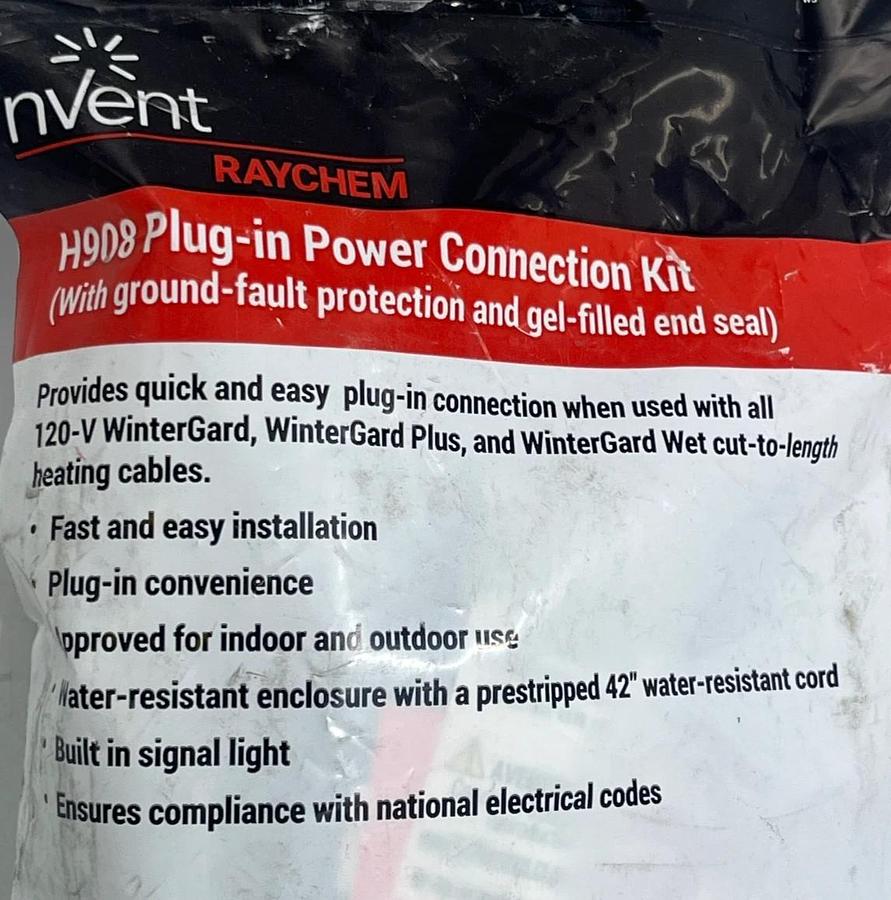 Used nVent Raychem H908 Plug-In Power Connection Kit | 120V | 893515-000 | WinterGard