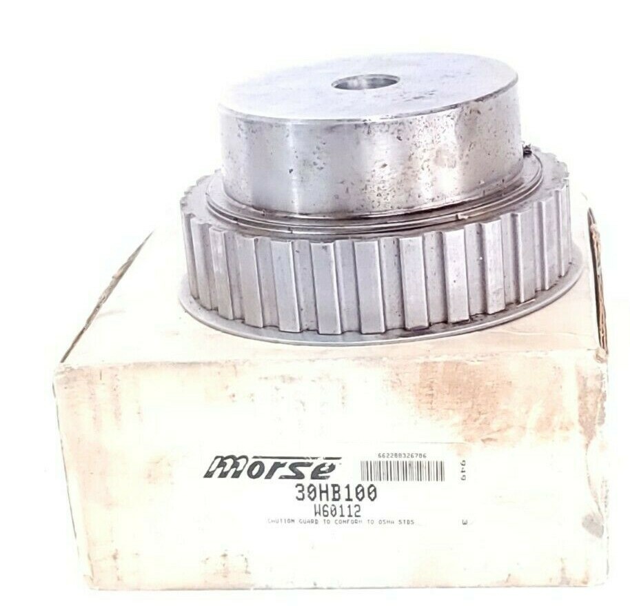 Used NIB MORSE / BROWNING 30HB100 TIMING PULLEY 30T 3/4IN BORE W60112