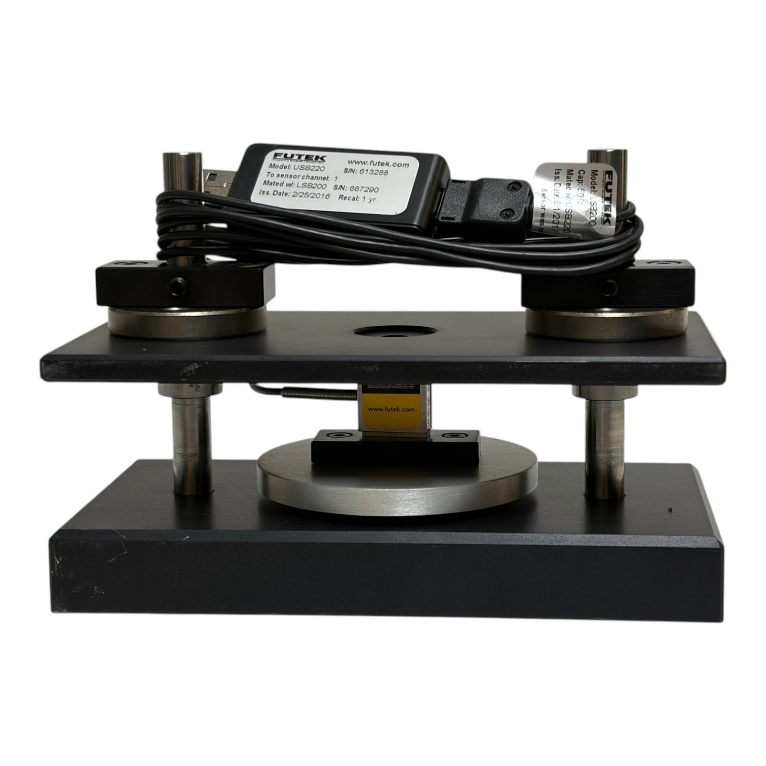 Used New FUTEK LSB200 50 lb S-Beam Load Cell USB220 Digital Conditioner Kit