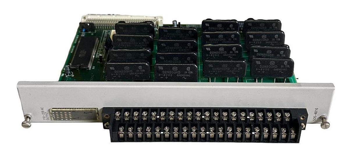 Used 5 SIEMENS TEXAS INSTRUMENTS 505-4816 / 5054816 16-PT 505 OUTPUT MODULE 110/220V