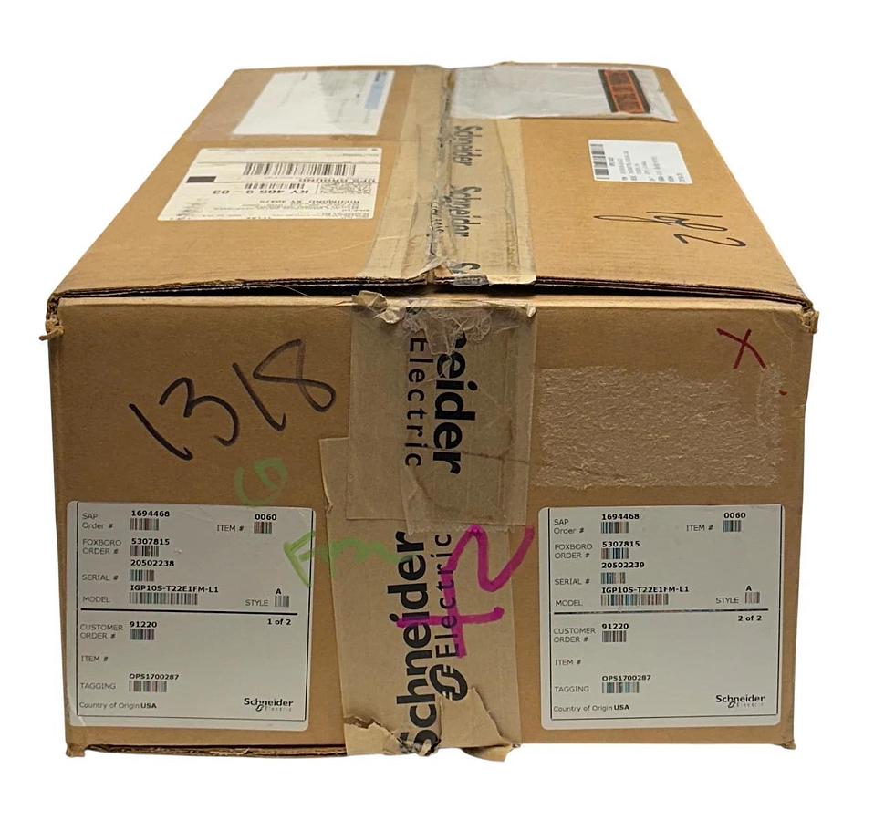 2 SCHNEIDER FOXBORO IGP10S-T22E1FM-L1 / IGP10ST22E1FML1 HART TRANSMITTERS NSMP
