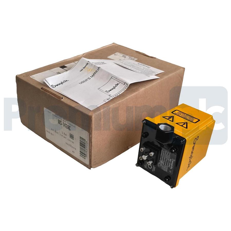 Swagelok MS-142AC Electric Actuator 1/2"NPT 120VAC 100in-lb for 2/4-Way Valves