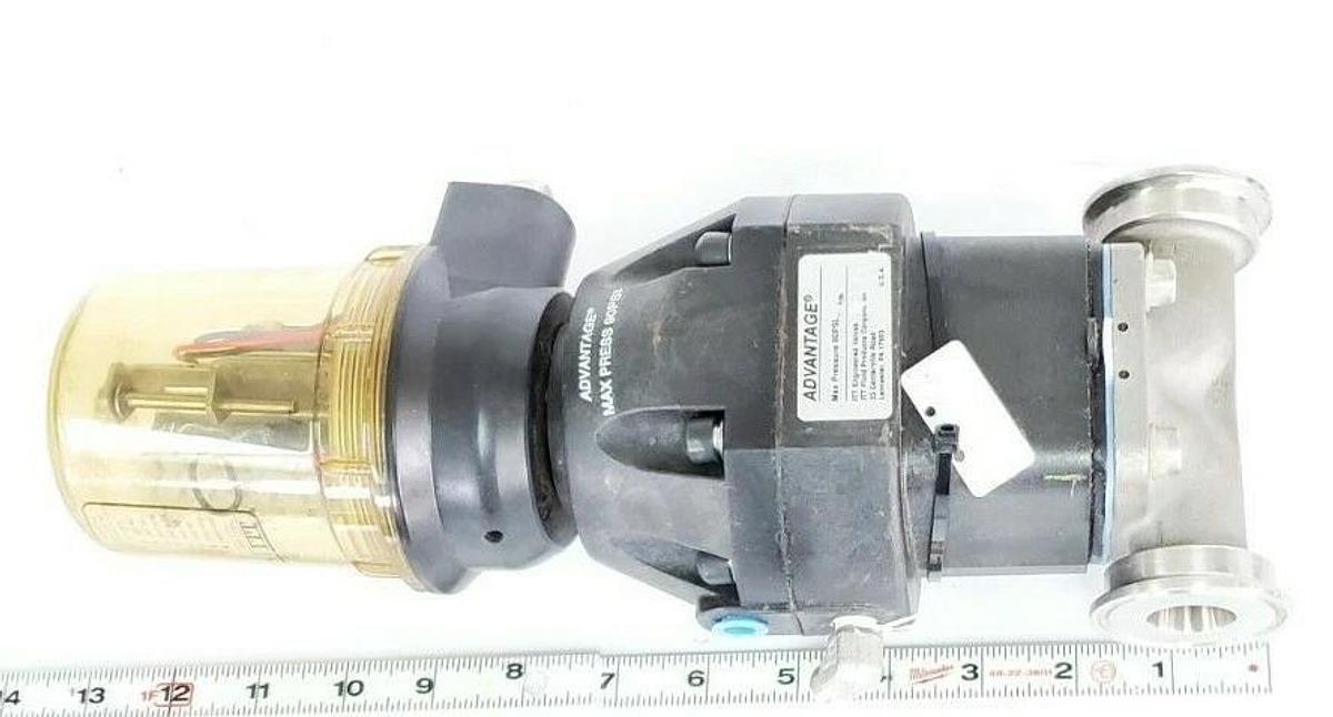 Used ITT ADVANTAGE 010-0000-02086-0RZ CWP150 ACTUATOR VALVE 90PSI