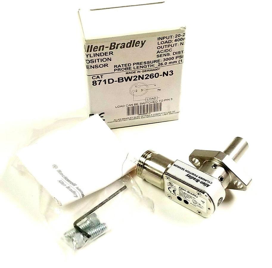 Used NIB ALLEN BRADLEY 871D-BW2N260-N3 SER A CYLINDER POSITION SENSOR 871DBW2N260N3
