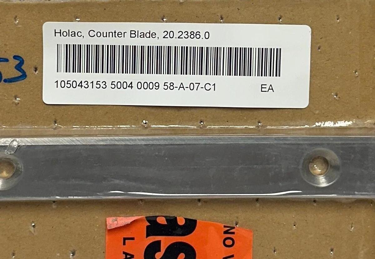 Used HOLAC 20-2386-0/1 / 20-2386-0 / 337713 OEM COUNTER BLADE 20.2386.0 NSMP