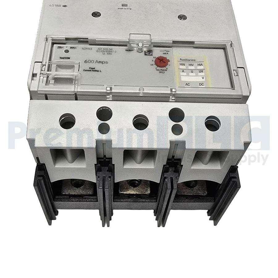 Used NEW EATON NZMN3-AEF600-NA MOELLER NZM3 600A CIRCUIT BREAKER 269282 W/TRIP NSMP