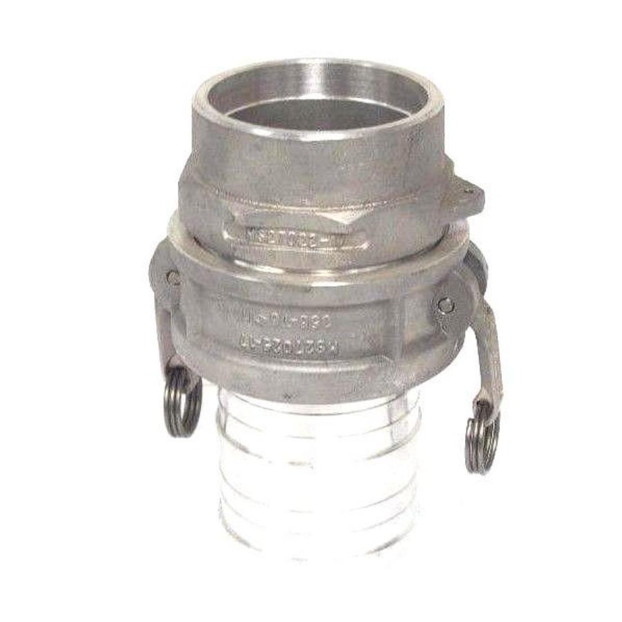Used NEW EVER TITE MS27025-17 ALUMINUM CAM AND GROOVE FITTING W/ MS27022-17 ADAPTER