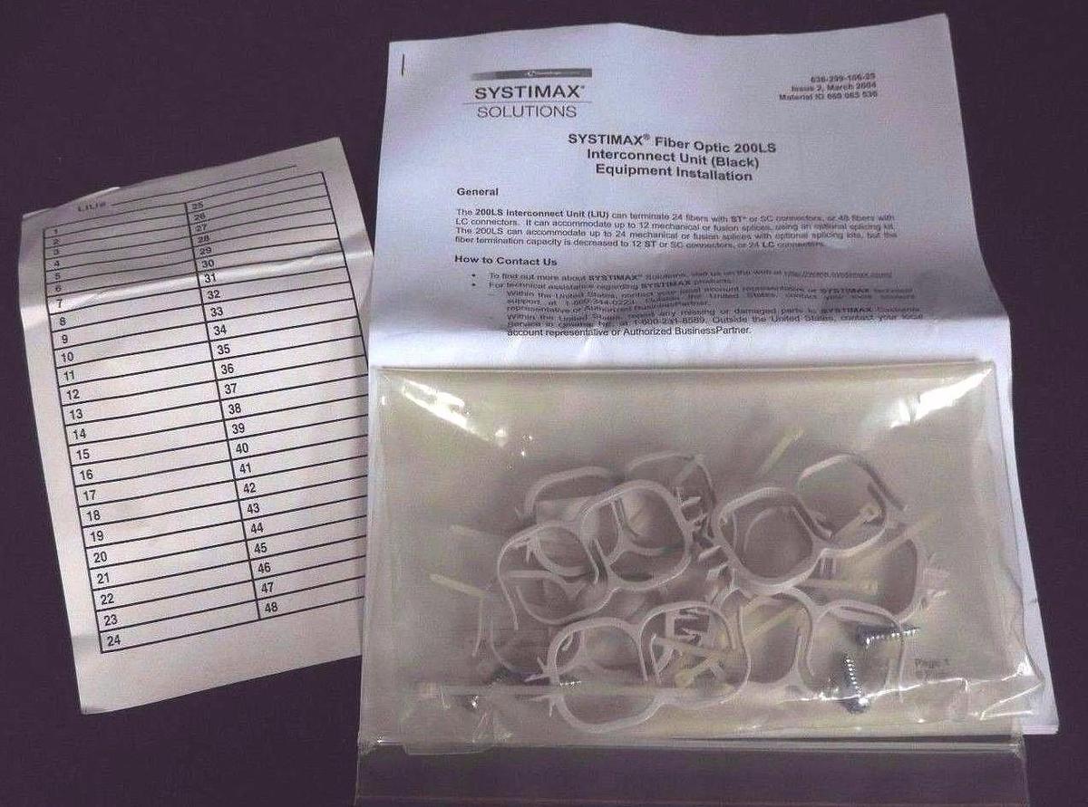 NIB SYSTIMAX 200LS LIU INTERCONNECT UNIT BLACK