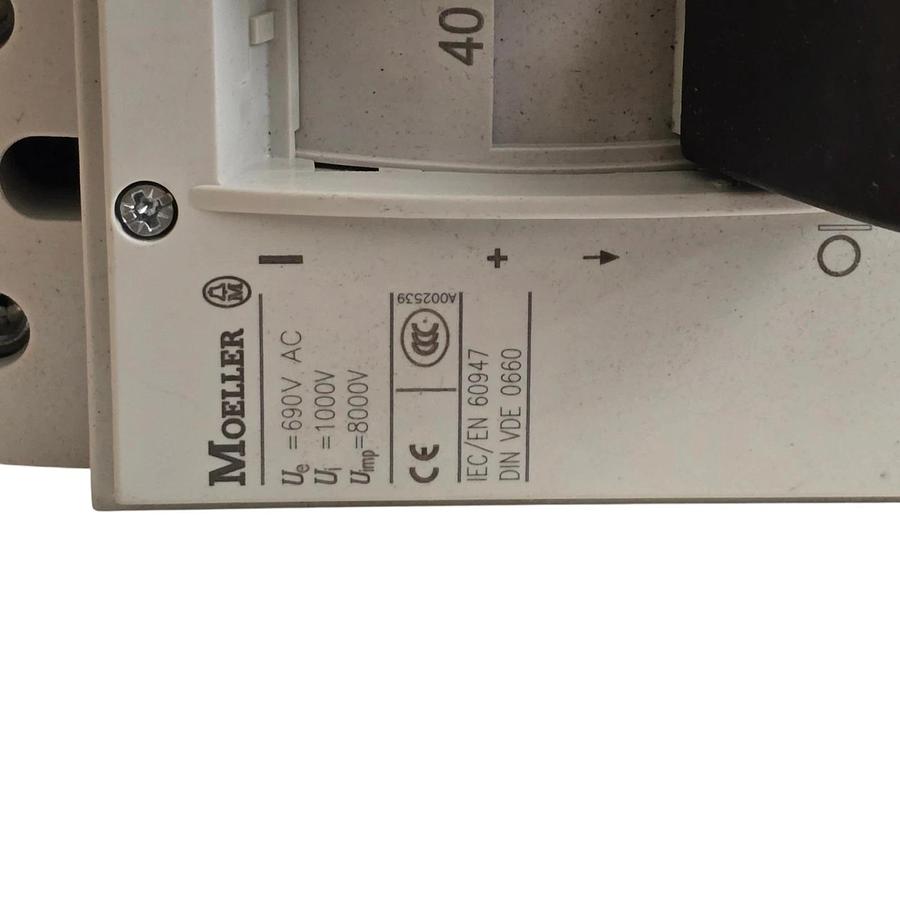 Eaton Moeller NZMH2-A40-BT-NA | 107800 MCCB Circuit Breaker 3P 40A 600V w/Trip