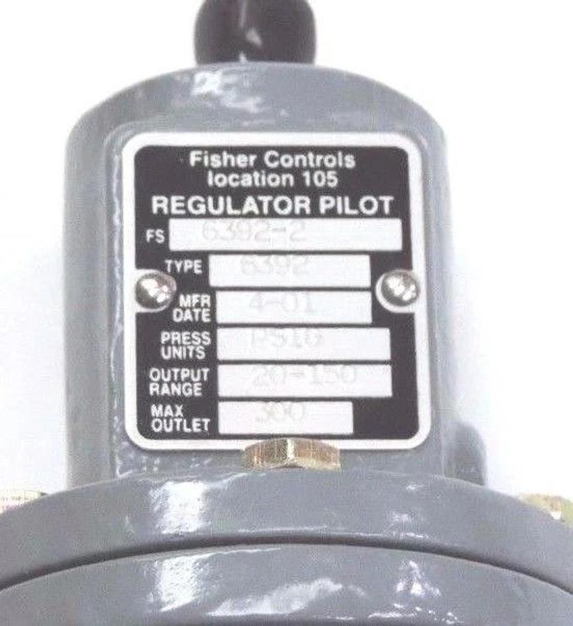 NIB FISHER CONTROLS 6392-2 CONTROL VALVE PSIG, 20-150 OUTPUT RANGE 6392.2 63922