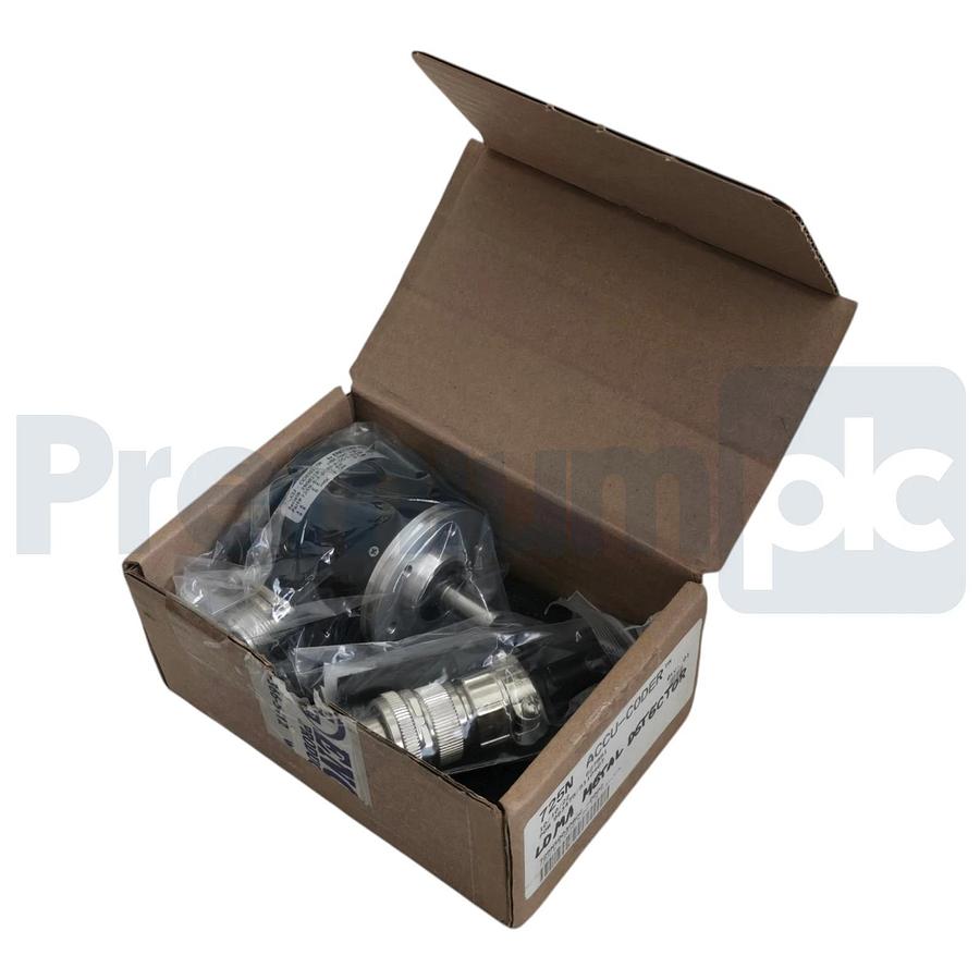 Accu-Coder 725N-S-S-0030-A-OC-1-S-1-SY-Y-N Incremental Shaft Encoder 3/8" 7-Pin