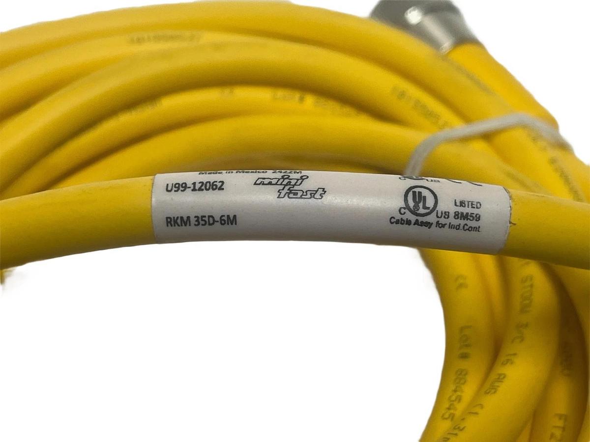 Turck RKM 35D-6M Minifast Cordset 3-Pin Female 7/8" 6m 19.7ft - NSNP