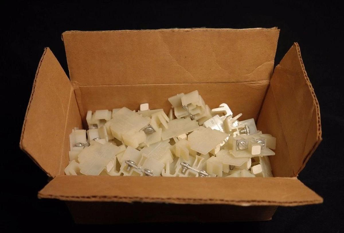 Used LOT OF 49 NEW SQUARE D 9080-GA3 TEMINAL BLOCKS SER. A, 300V, 12-22AWG, 9080GA3