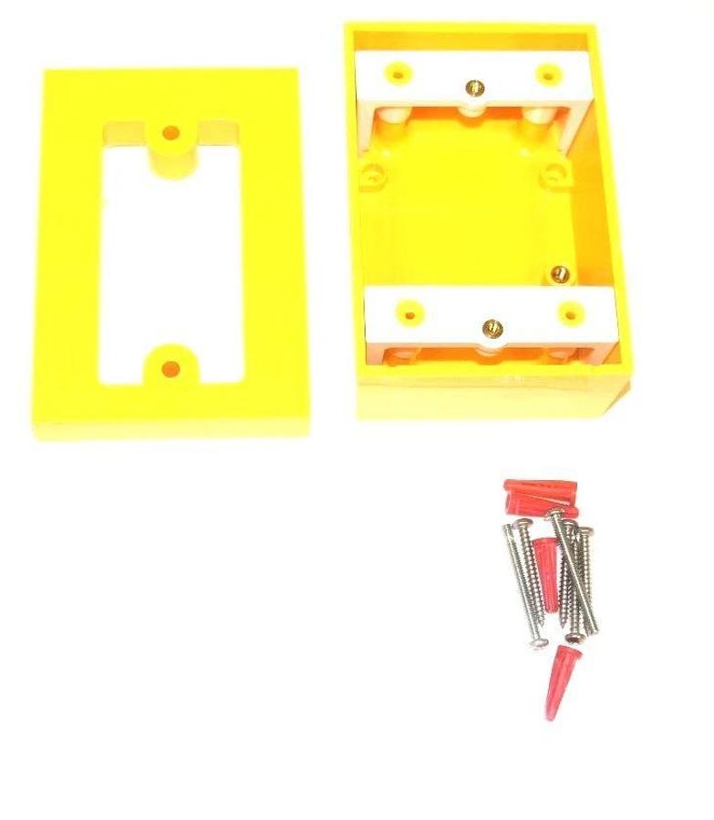Used NIB STI SUB-71101A-Y BACKBOX FOR SS SERIES, YELLOW, 1.5" DEEP, SUB71101AY