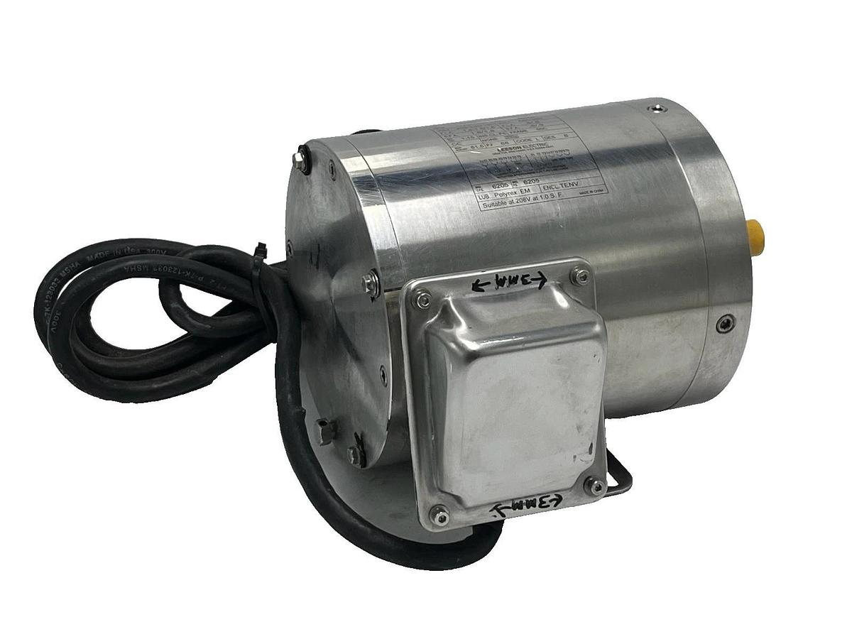 Leeson 191204.00 Washguard SST 1HP 1750RPM 3PH 56C Stainless Motor C6T17NK30