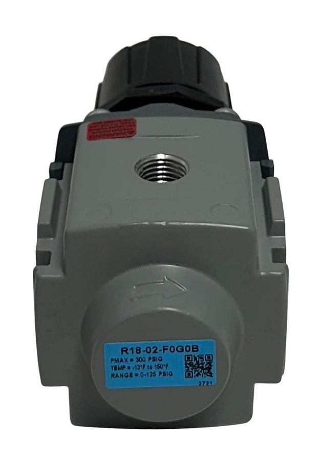 Used WILKERSON R18-02-F0G0B / R1802F0G0B PNEUMATIC REGULATOR R18 SERIES 1/4'' NSNP