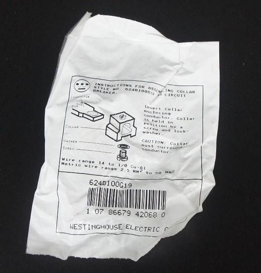 Used BAG OF 5 NEW CUTLER HAMMER 624B100G19 TERMINAL KIT