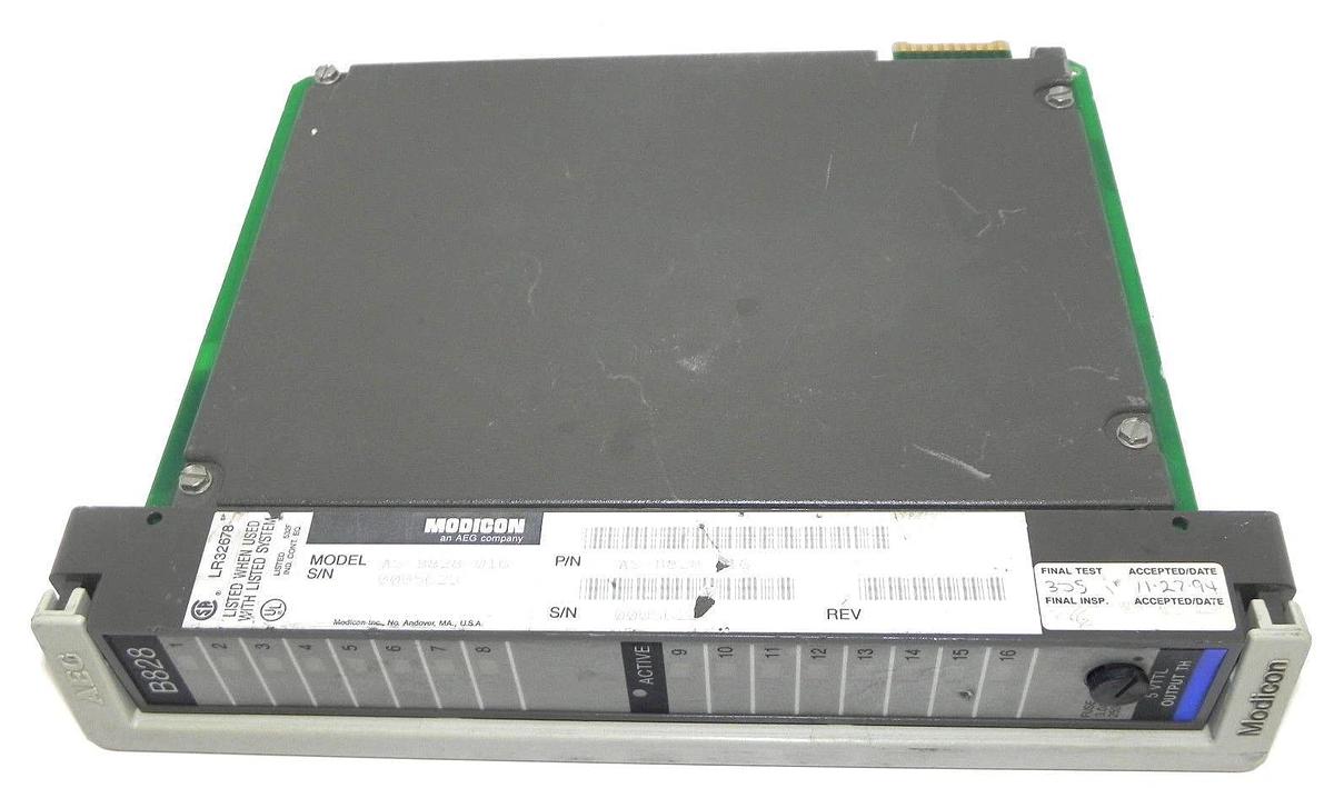 Used AEG MODICON AS-B828-016 5 VTTL OUTPUT TH MODULE ASB828016