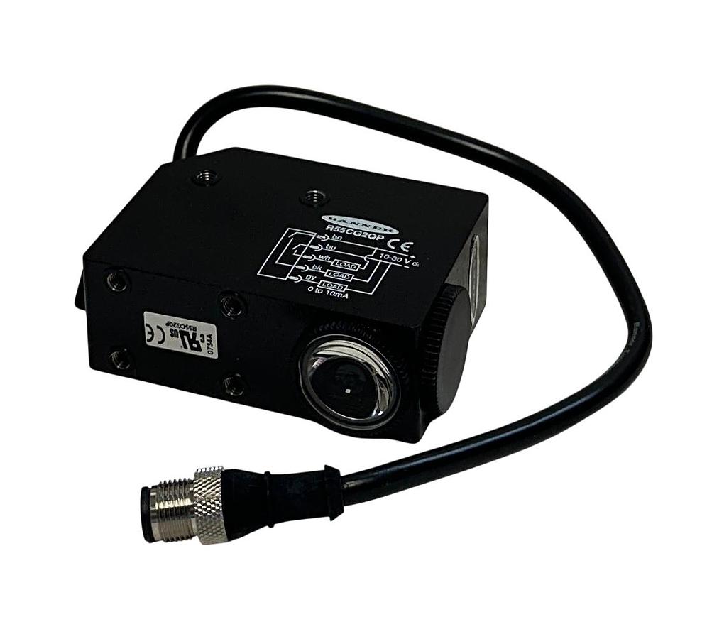 Used BANNER R55CG2QP / 48304 R55 COLOR MARK SENSOR 10-30VDC 10mm FOCAL POINT NSMP