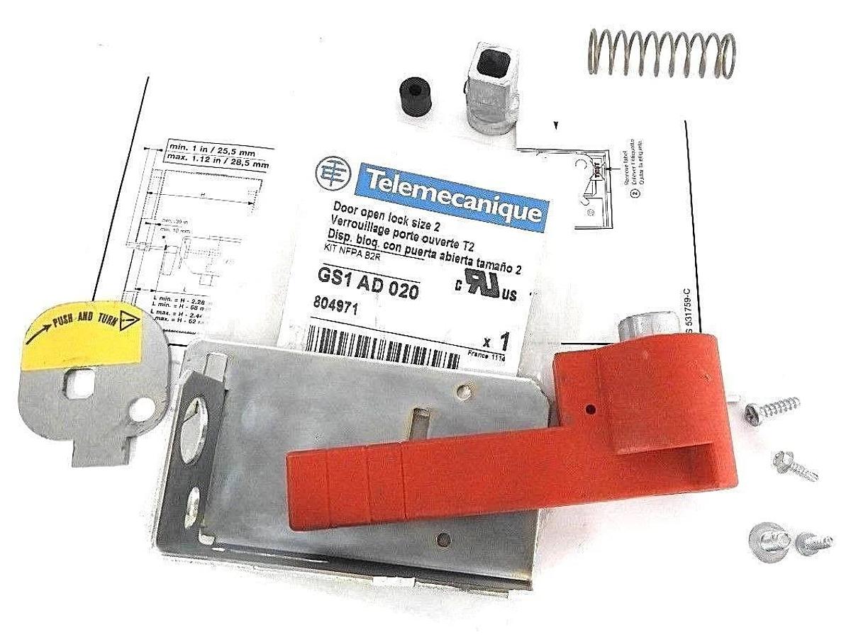 Used NEW TELEMECANIQUE GS1 AD 020 DOOR OPEN LOCK SIZE 2 KIT NFPA B2R, 804971