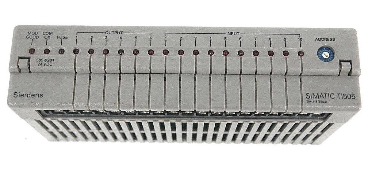 Used SIEMENS 505-9201 SIMATIC TI505 SMART SLICE COMMUNICATIONS MODULE 2592545-0001