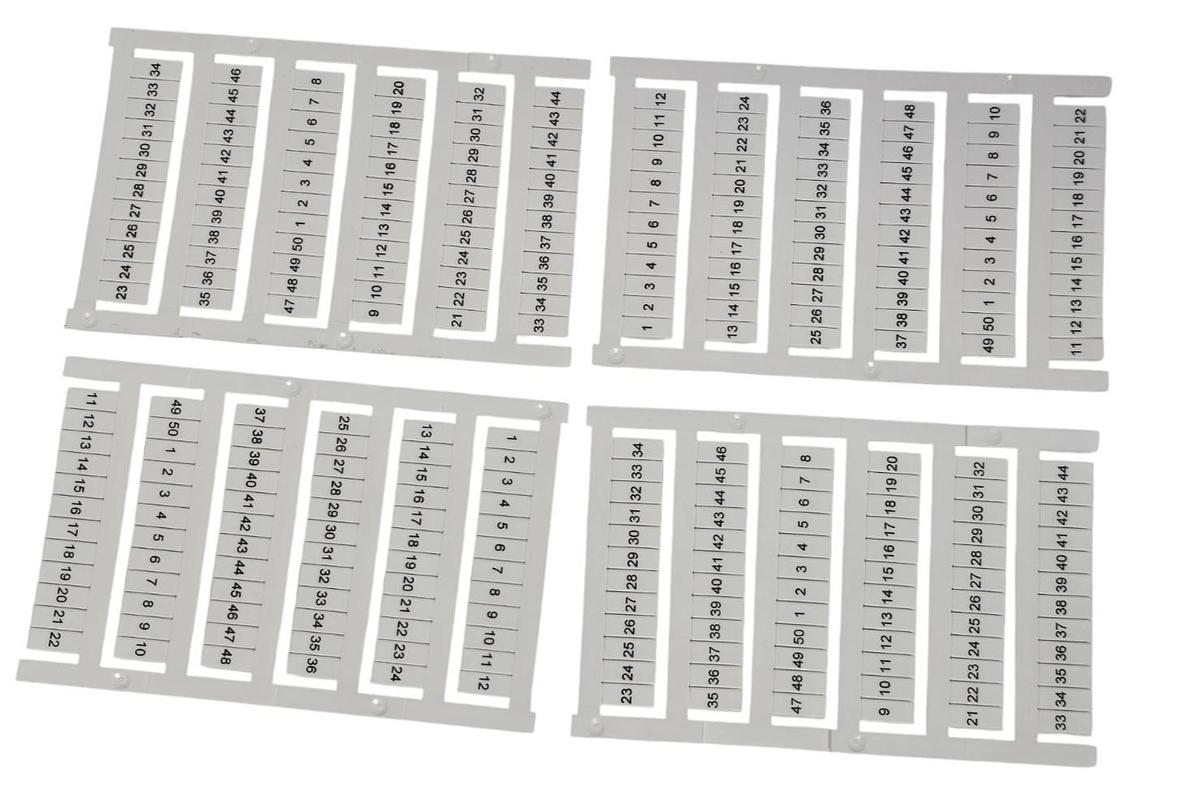 LOT OF 20 NEW ALLEN BRADLEY 1492-MC6X10 SNAP-IN MARKERS, BLANK 1492MC6X10