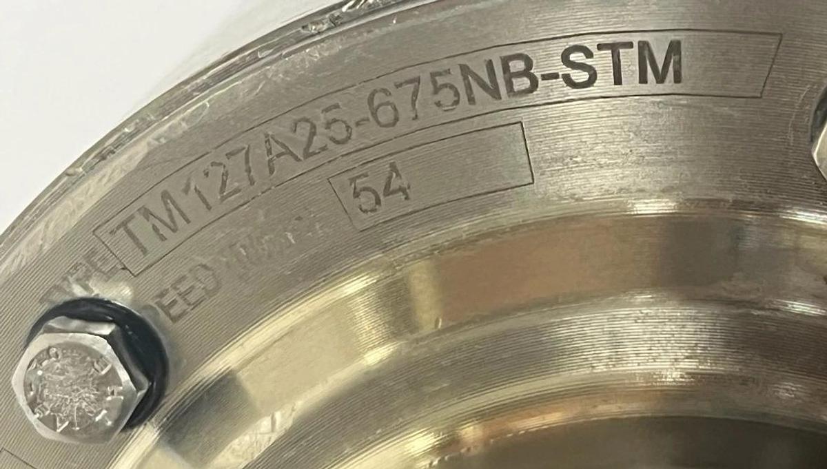 Used Van der Graaf TM127A25-675NB-STM Stainless Steel Drum Motor | 0.75HP 460V 3PH