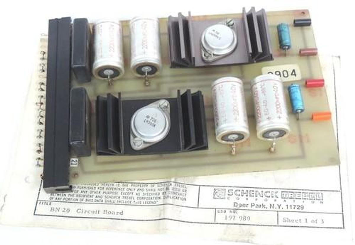 Used SCHENCK TREBEL CORP. BN 20 CIRCUIT CARD BN20