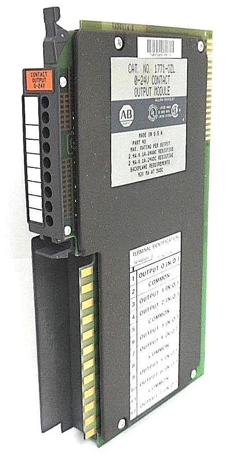 Used ALLEN BRADLEY 1771-OZL CONTACT OUTPUT MODULE 1771OZL, 0-24V