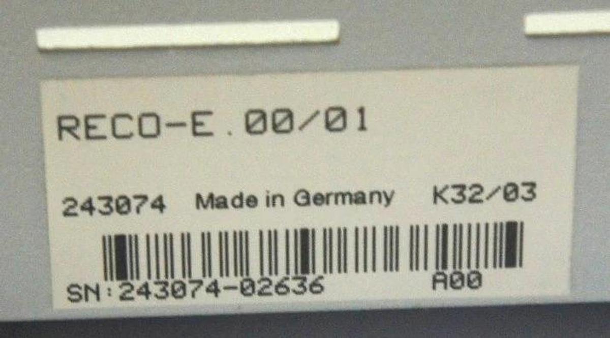 Used INDRAMAT RECO-E.00/01 8-SLOT EXPANSION RACK FOR I/O CARDS, RECOE0001
