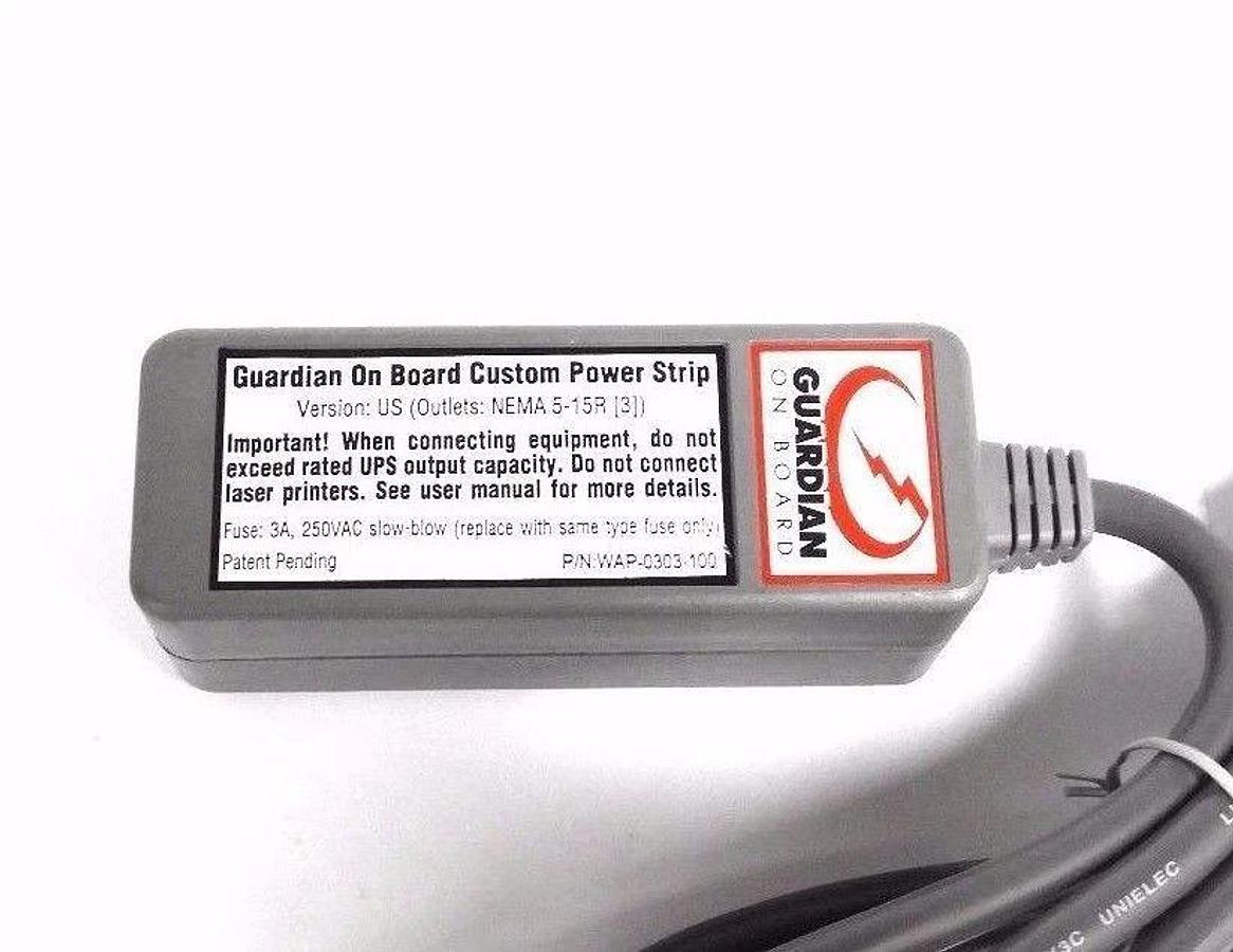 Used GUARDIAN ON BOARD WAP-0303-100 CUSTOM POWER SWITCH WAP0303100, 3A, 250VAC