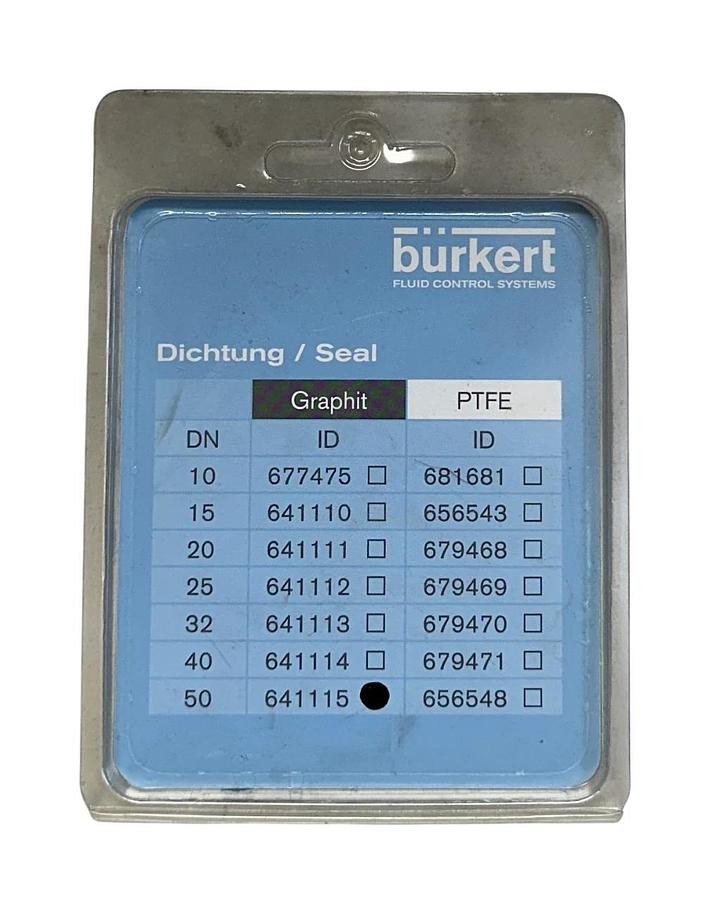Used 5 BURKERT 641115 SEALING PACKED DN50 FOR 2'' SEAT VALVE SEALS NSMP