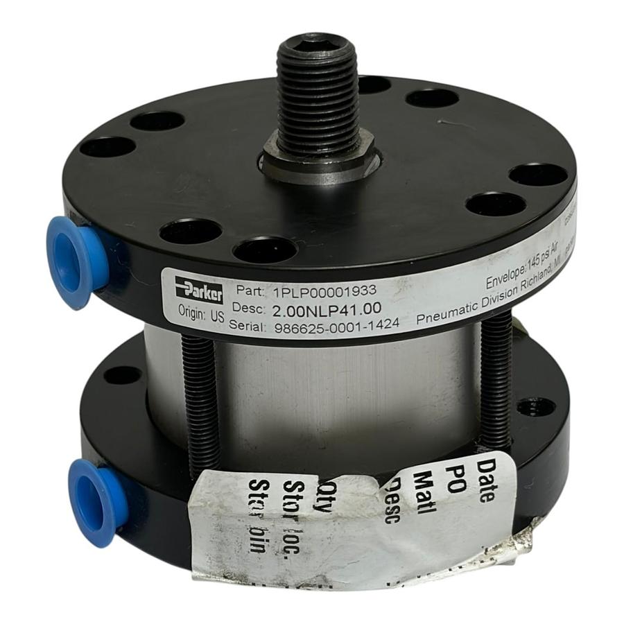 Parker 2.00NLP41.00 Pneumatic Tie Rod Cylinder 145 PSI New Surplus 1PLP00001933