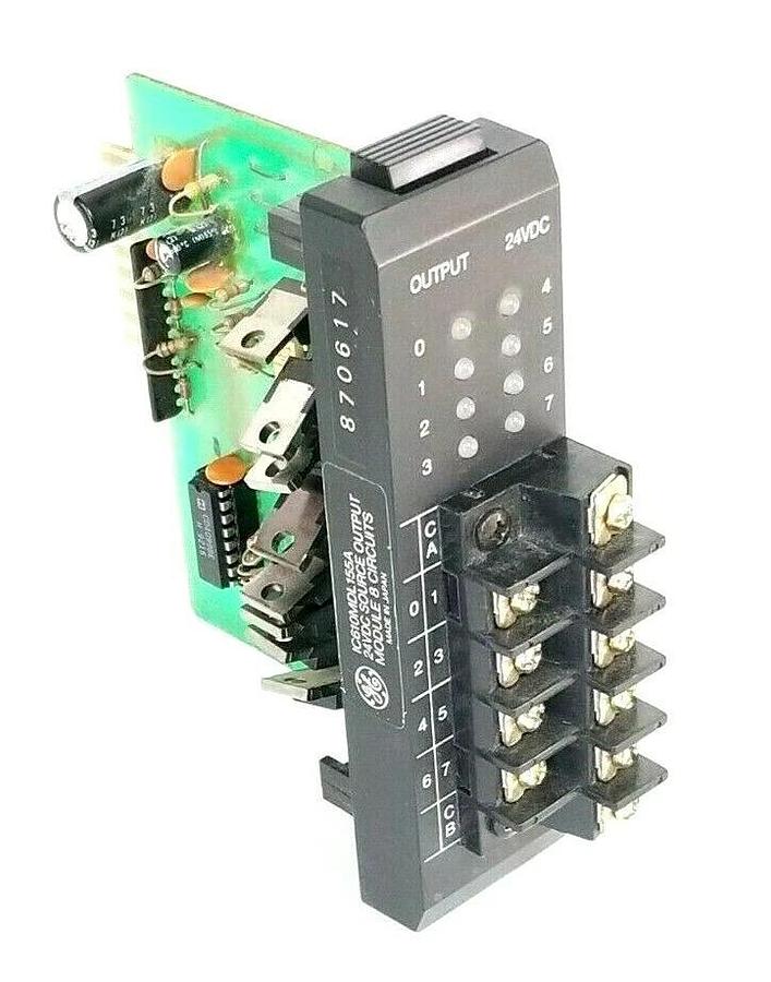 Used GE FANUC IC610MDL155A SOURCE OUTPUT MODULE 24VDC 8 CIRCUIT IC610MDL155