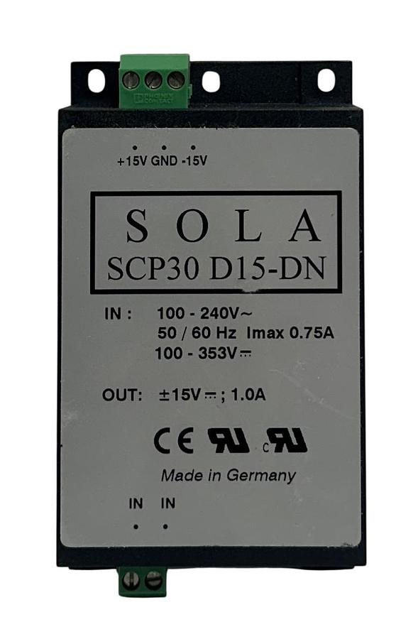 Used EMERSON SOLA SCP30 D15-DN / SCP30D15DN SLIM POWER SUPPLY 100-240V INPUT NSNP