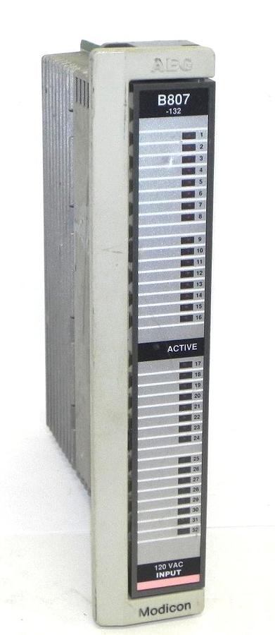 Used AEG MODICON AS-B807-132 INPUT MODULE ASB807132 120 VAC