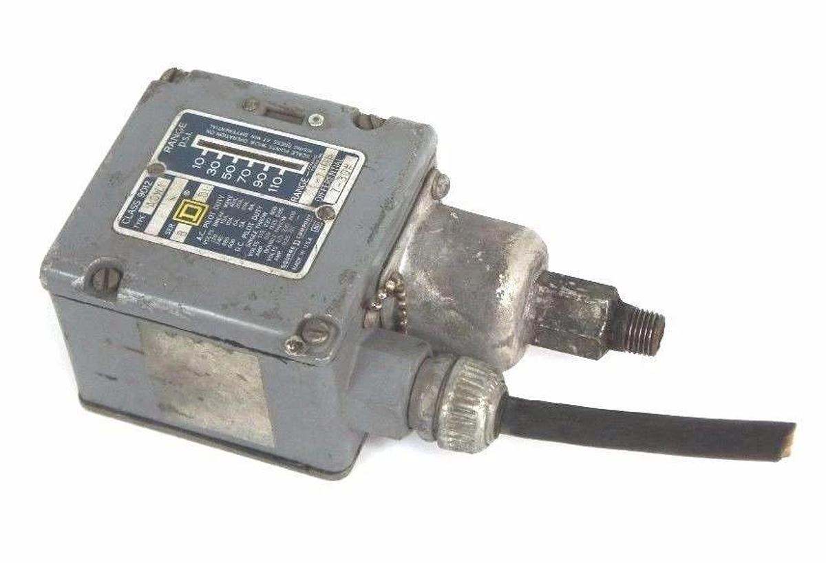 Used SQUARE D 9012-ACW1 SER. B PRESSURE SWITCH 9012ACW1
