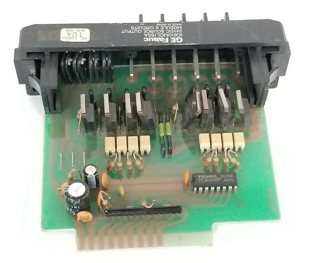 Used GE FANUC IC610MDL155A SOURCE OUTPUT MODULE 24VDC 8 CIRCUIT (FOR PARTS)