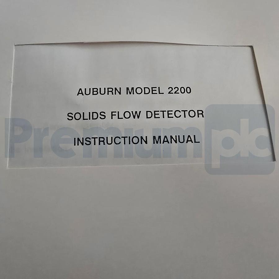 Used Auburn Triboflow 2200 Solids Flow Detector Kit Control Enclosure Probe & Cable