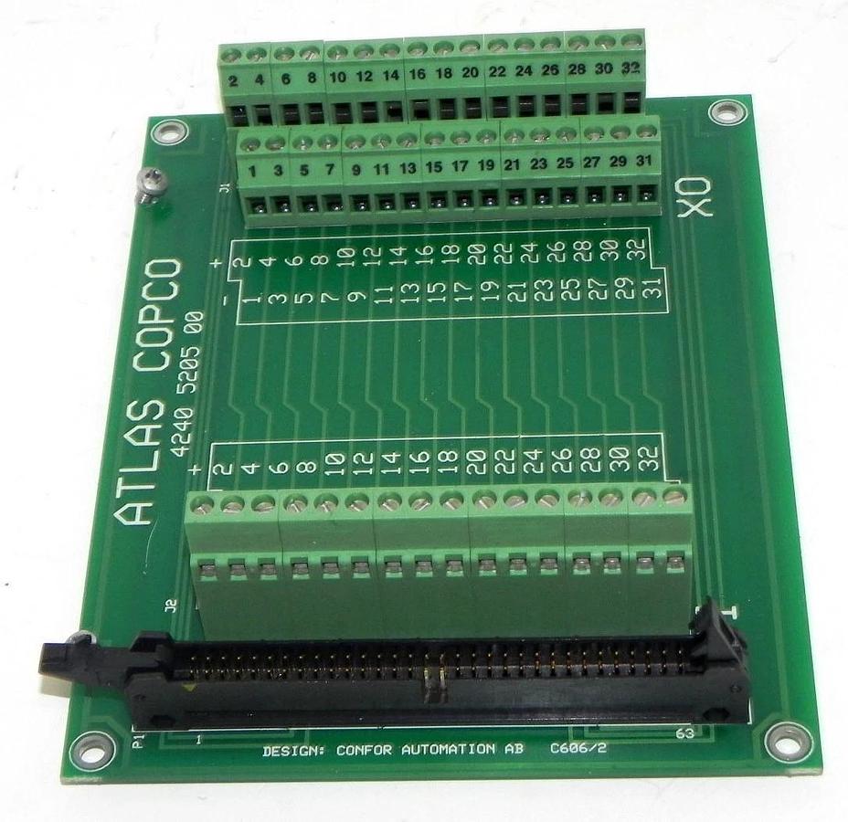 Used ATLAS COPCO 4240 5205 00 ASSEMBLY SYSTEM I/O CARD 4240520500