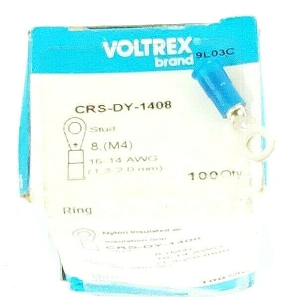 Used LOT OF 46 NEW VOLTREX CRS-DY-1408 STUDS 16-14 AWG