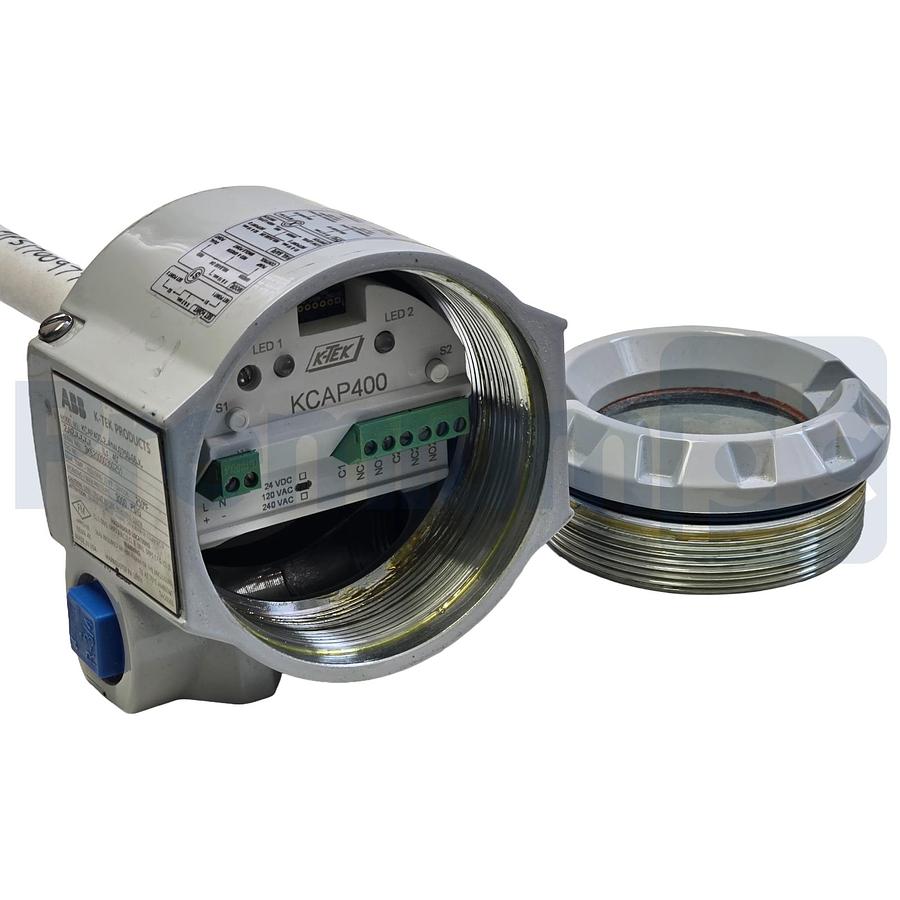 Used ABB K-TEK KCAP400.2.A1W.0750.S6.X.2.N2.X.X.X.X Capacitance Level Switch 3/4"NPT