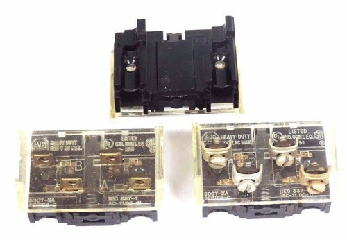 Used LOT OF 3 ALLEN BRADLEY 800T-XA CONTACT BLOCKS 800TXA SER. C