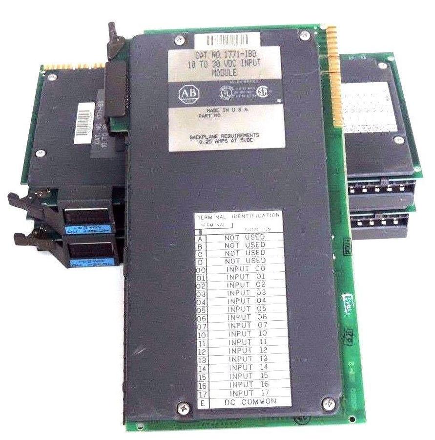 Used LOT OF 3 ALLEN BRADLEY 1771-IBD INPUT MODULES 1771IBD