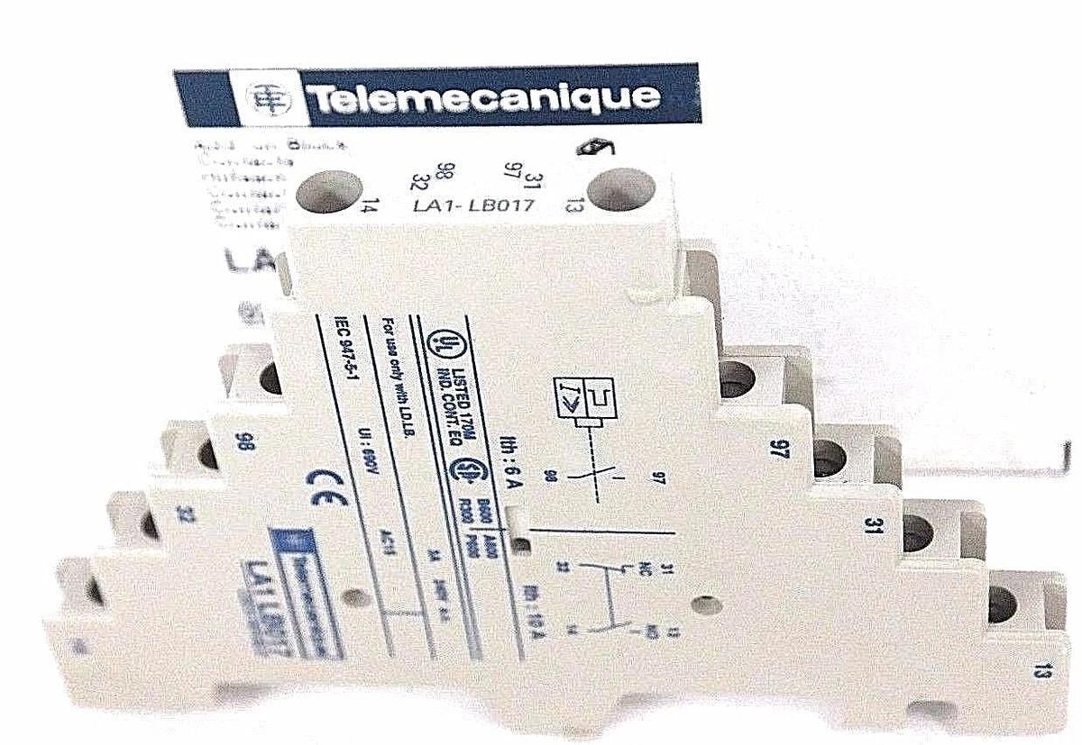 LOT OF 3 NIB TELEMECANIQUE LA1-LB017 ADD. ON BLOCKS LA1LB017