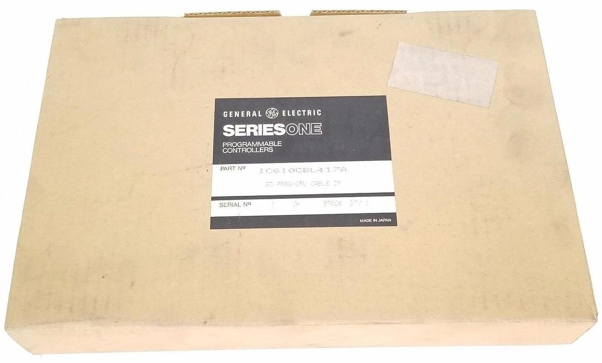 NIB GE FANUC IC610CBL117A PROG-CPU CABLE/2M